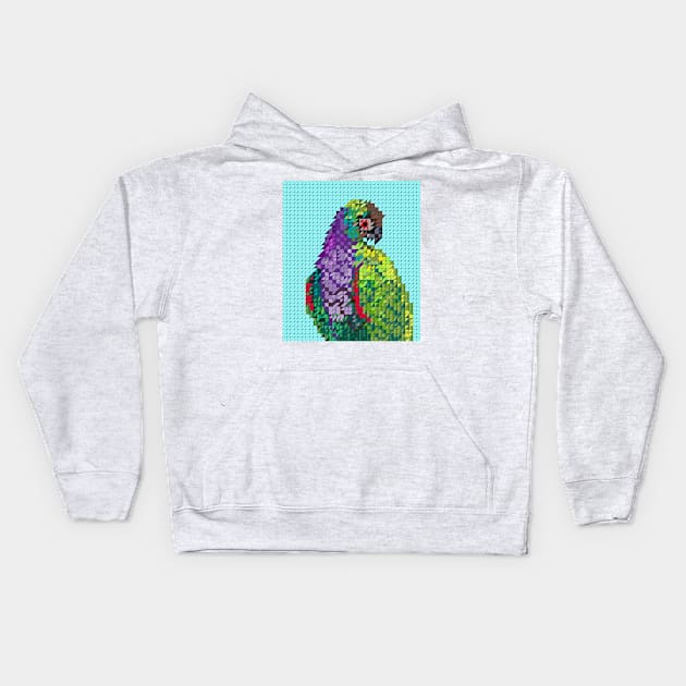 Parrot Kids Hoodie by kanikamathurdesign